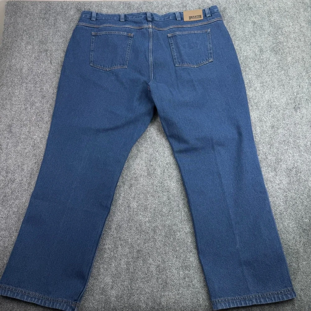 Duluth Trading Jeans Mens 46x31 Blue  Ballroom 5 Pocket Relaxed‎ Fit Denim